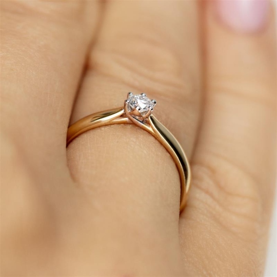 Pierścionek z diamentami (R62567 YW 0,20ct): 11