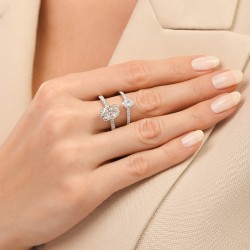 Pierścionek z diamentami laboratoryjnymi (R96117 2,00ct YW LGD) - zdjęcie: 8