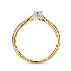 Pierścionek z diamentami (R62567 YW 0,20ct): 9 - zdjęcie: 5