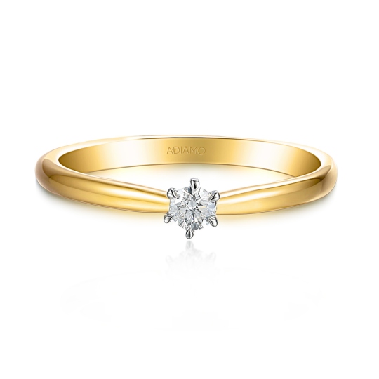 Pierścionek z diamentem (R62571 YW 0,15ct): 12