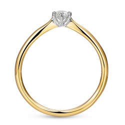 Pierścionek z diamentem (R62571 YW 0,15ct): 7 - zdjęcie: 5