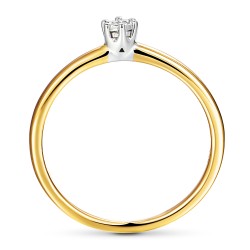 Pierścionek z diamentem (R55117 YW 0,04ct): 7 - zdjęcie: 5
