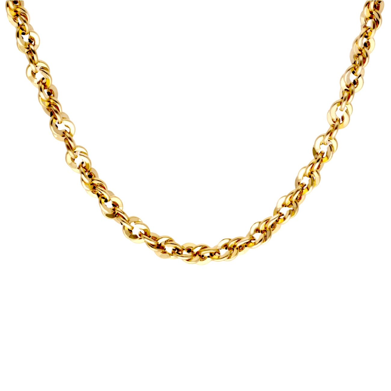 Łańcuszek złoty, splot irydia, 50 cm - 5,30g (N77780 Y)