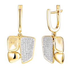 Kolczyki z diamentami (E100449 Y A) - zdjęcie: 2