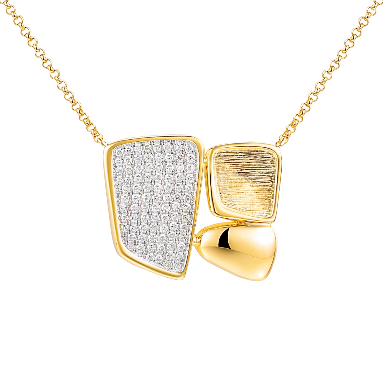 Naszyjnik z diamentami (N12525 Y)