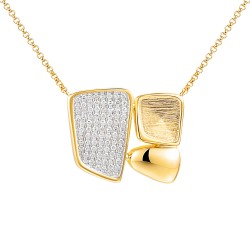 Naszyjnik z diamentami (N12525 Y) - zdjęcie: 2