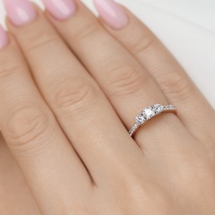 Pierścionek z diamentami (R40162 YW)