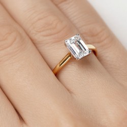 Pierścionek z diamentem laboratoryjnym (R96116 2,02ct YW LGD): 10 - zdjęcie: 5