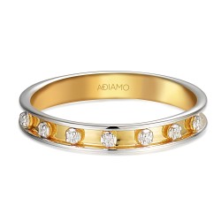 Obrączka z diamentami, 3 mm (O-R99900 YW): 8 - zdjęcie: 4