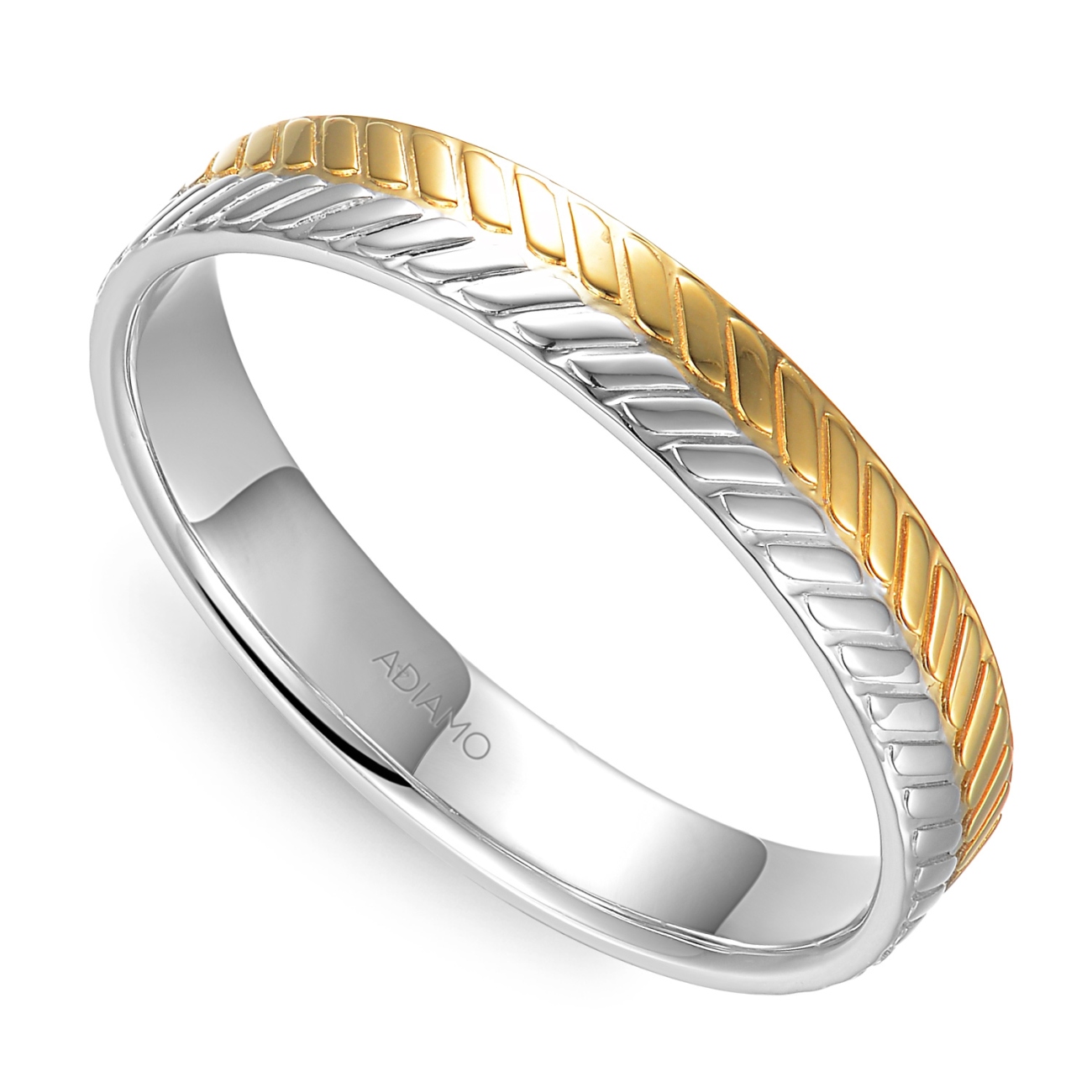 Obrączka dwukolorowe złoto, 4 mm (O-R99909 YW): 18