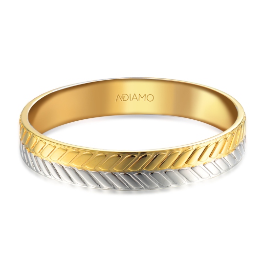 Obrączka dwukolorowe złoto, 4 mm (O-R99909 YW): 18