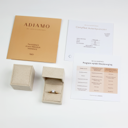 Pierścionek z diamentami (R59436 YW 0,47ct): 10 - zdjęcie: 4