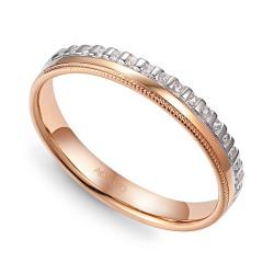 Obrączka z diamentami, 3 mm (O-R99869 WR): 8 - zdjęcie: 2