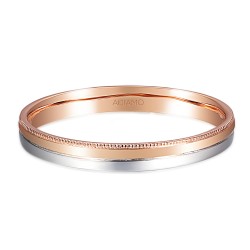 Obrączka dwukolorowe złoto, 3 mm (O-R99871 WR): 18 - zdjęcie: 4