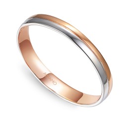 Obrączka dwukolorowe złoto, 3 mm (O-R99871 WR): 18 - zdjęcie: 2