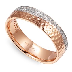 Obrączka z diamentami, 5 mm (O-R99874 WR): 8 - zdjęcie: 2