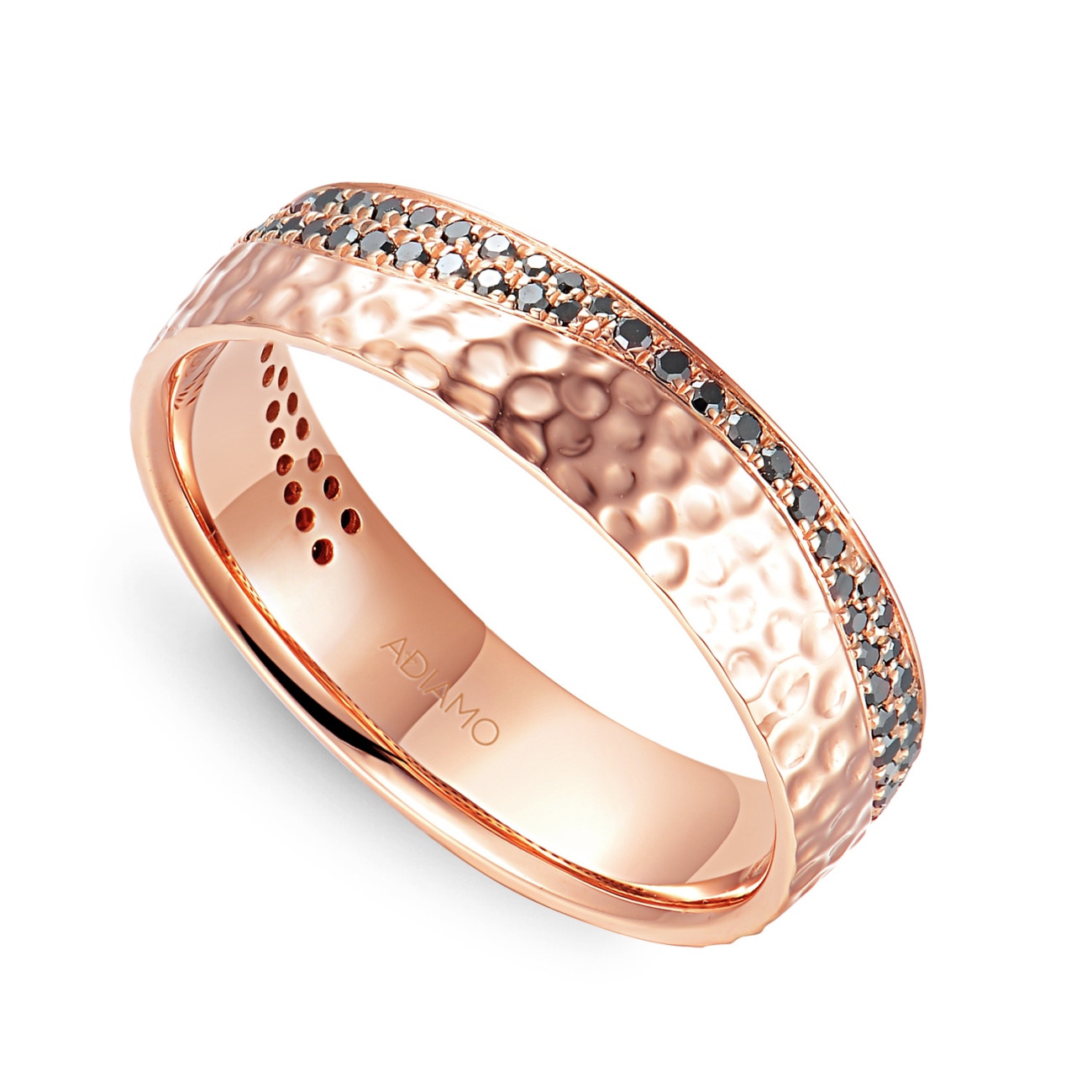 Obrączka z czarnymi diamentami, 5 mm (O-R99874 R BD): 14