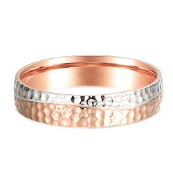 Obrączka dwukolorowe złoto, 5 mm (O-R99875 WR): 18 - zdjęcie: 4