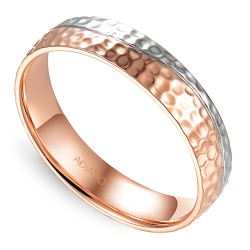 Obrączka dwukolorowe złoto, 5 mm (O-R99875 WR): 18 - zdjęcie: 2