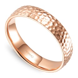 Obrączka różowe złoto, 5 mm. (O-R99918 R): 18 - zdjęcie: 2