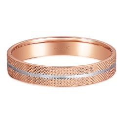 Obrączka dwukolorowe złoto, 4 mm (O-R99905 RW): 18 - zdjęcie: 4