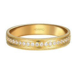 Obrączka z diamentami, 3,5 mm (O-R99880 Y): 8 - zdjęcie: 4