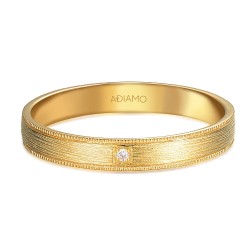 Obrączka z diamentem, 3,5 mm (O-R99881 Y): 18 - zdjęcie: 4