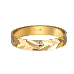 Obrączka z diamentami, 4 mm (O-R99883 Y): 18 - zdjęcie: 4