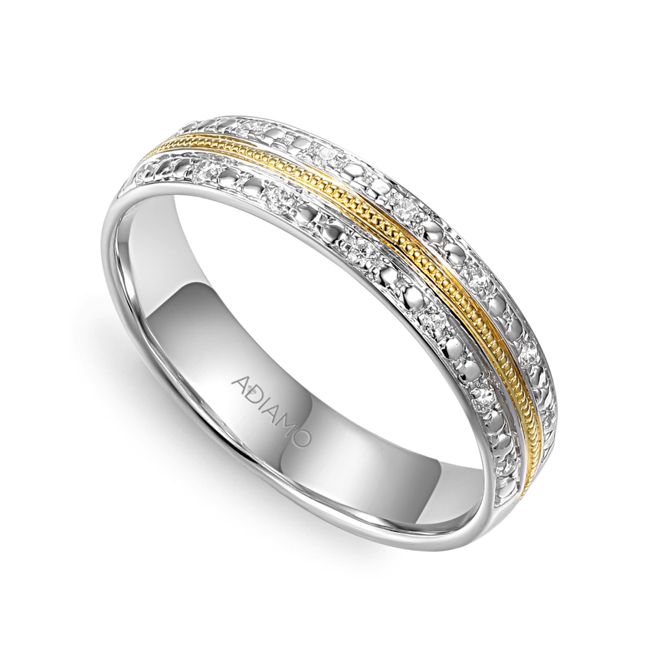 Obrączka z diamentami, 4,5 mm (O-R99886 YW): 8