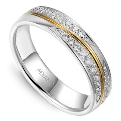 Obrączka z diamentami, 4,5 mm (O-R99888 YW): 8 - zdjęcie: 2