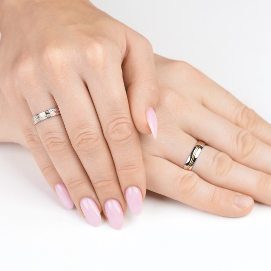 Obrączka z diamentami, 4,5 mm (O-R99888 YW): 8