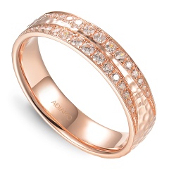 Obrączka z diamentami, 4,5 mm (O-R99890 R)