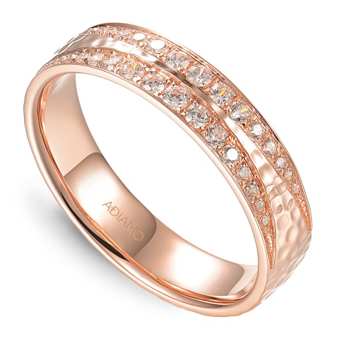 Obrączka z diamentami, 4,5 mm (O-R99890 R)