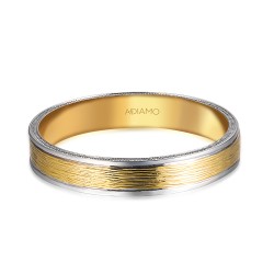 Obrączka dwukolorowe złoto, 4 mm (O-R99899 YW): 18 - zdjęcie: 4