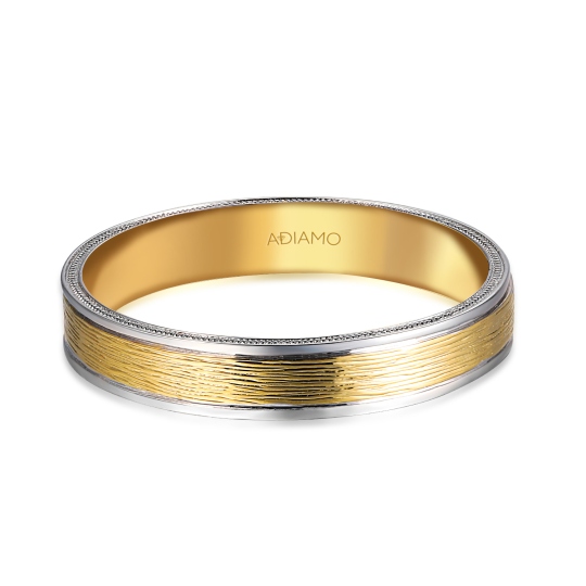 Obrączka dwukolorowe złoto, 4 mm (O-R99899 YW): 18