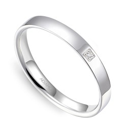 Obrączka z diamentem, 3 mm (O-R99873 W): 18 - zdjęcie: 2