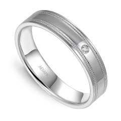 Obrączka z diamentem, 4 mm (O-R99878 W)