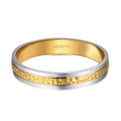 Obrączka dwukolorowe złoto, 4 mm (O-R99897 YW)