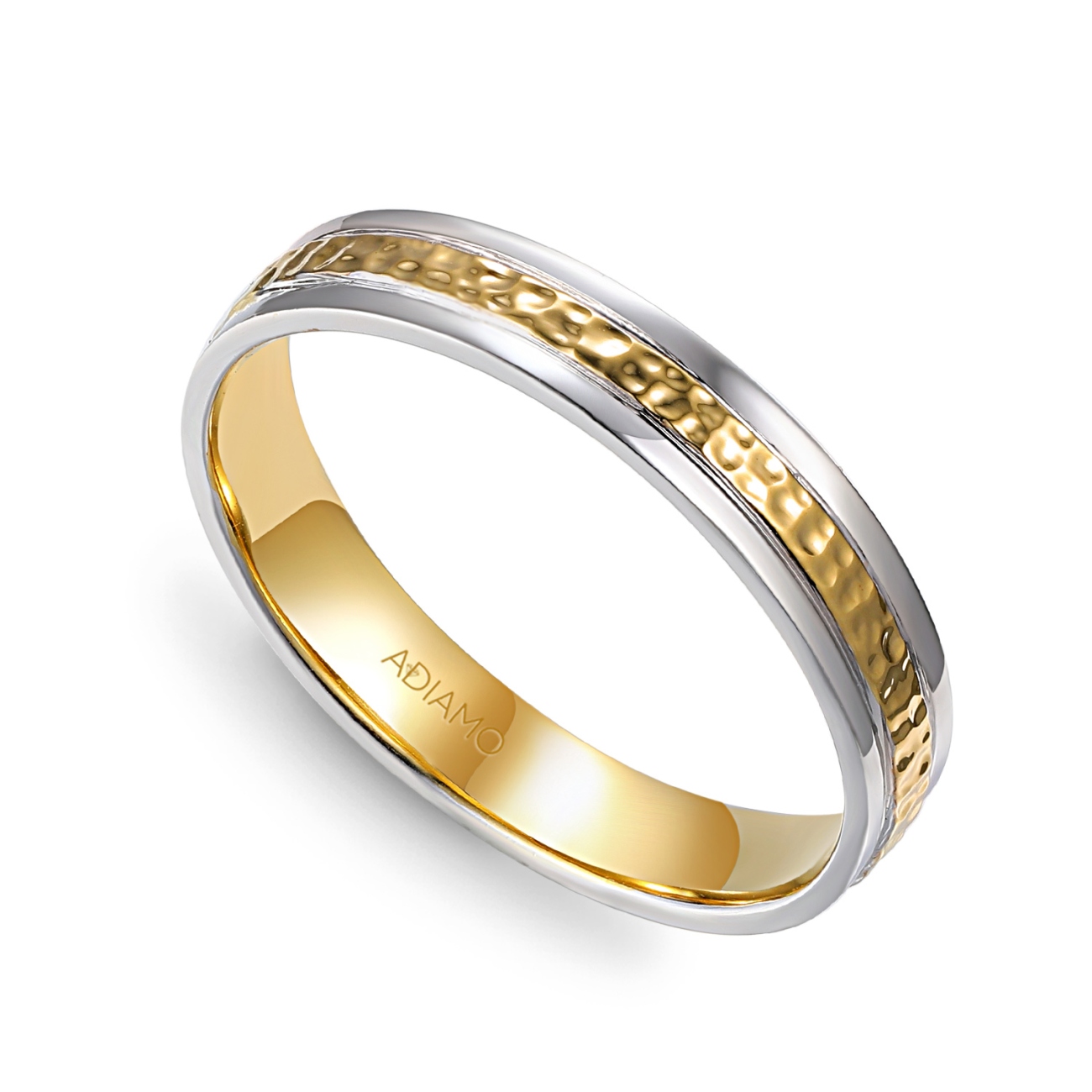 Obrączka dwukolorowe złoto, 4 mm (O-R99897 YW): 18