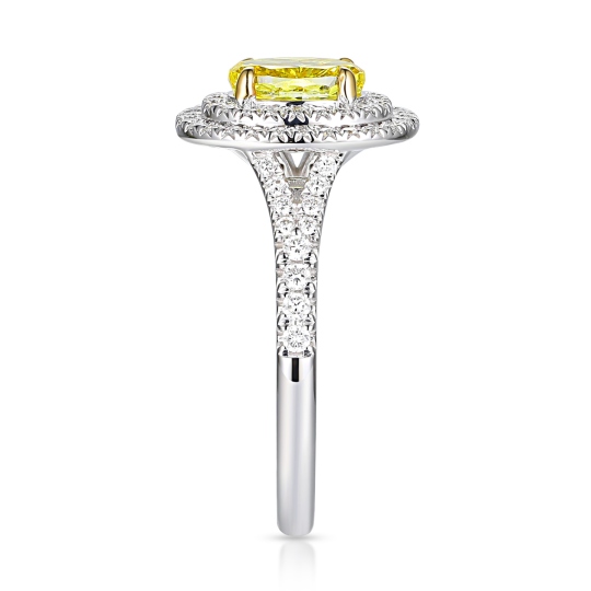 Pierścionek z żółtym diamentem laboratoryjnym (R100393 YW LGDY) : 10