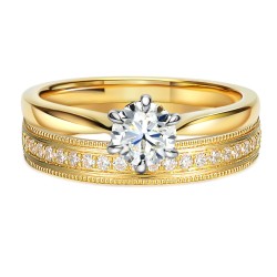 Obrączka z diamentami, 3,5 mm (O-R99880 Y): 8 - zdjęcie: 5