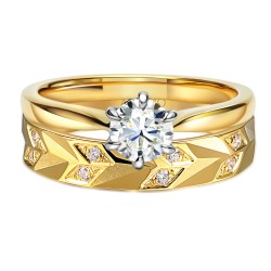 Obrączka z diamentami, 4 mm (O-R99882 Y): 8 - zdjęcie: 5