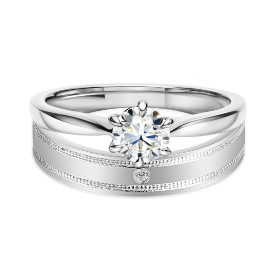 Obrączka z diamentem, 4 mm (O-R99878 W): 8