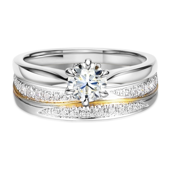 Obrączka z diamentami, 4,5 mm (O-R99888 YW): 8