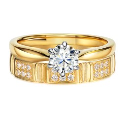 Obrączka z diamentami, 3,7 mm (O-R99902 Y): 8 - zdjęcie: 5