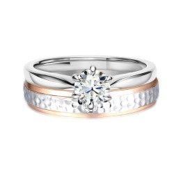 Obrączka z diamentem, 4 mm (O-R99913 WR): 8 - zdjęcie: 5