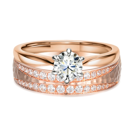 Obrączka z diamentami, 4,5 mm (O-R99890 R): 8