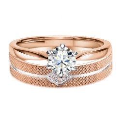 Obrączka z diamentami, 4 mm (O-R99904 RW): 8 - zdjęcie: 5