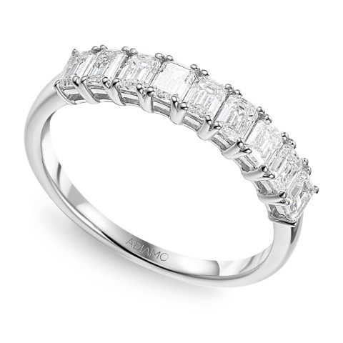 Pierścionek obrączkowy z diamentami laboratoryjnymi (R100542 W LGD)