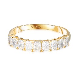 Pierścionek obrączkowy z diamentami laboratoryjnymi (R100542 Y LGD) : 10 - zdjęcie: 4